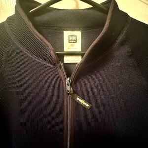 Helly Hansen Men's Dark Blue Zip-Up Pile Sweater